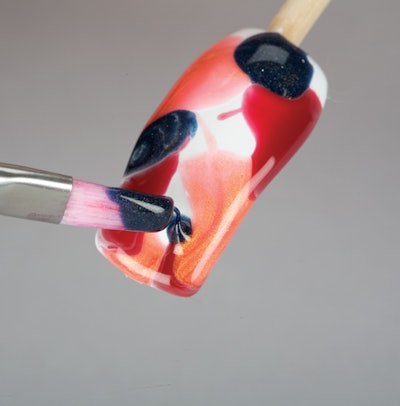 Step 2 Marbled Dots Wbasecoat