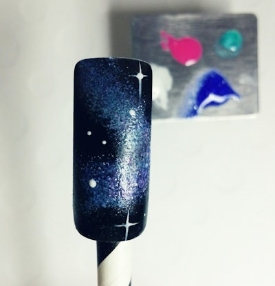 Galaxy Gel Nail Tutorial 3