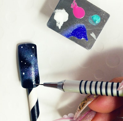 Galaxy Gel Nail Tutorial 4