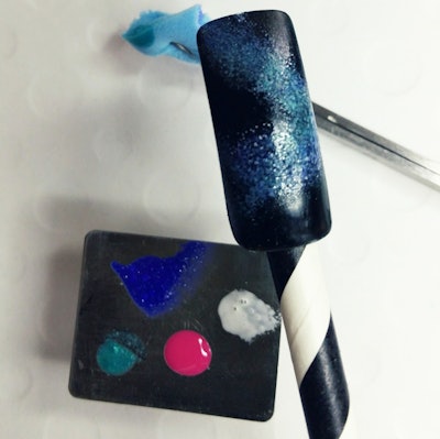 Galaxy Gel Nail Tutorial 6