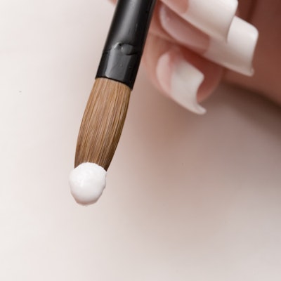 Acrylic 1 White Acrylic On Brush