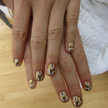 NEW YORK, NY – FEBRUARY 10: Nails on display backstage at CND for Jeremy Scott Fall/Winter 2017 on February 10, 2017 in New York City. (Photo by Jennifer Graylock/Getty Images for CND)