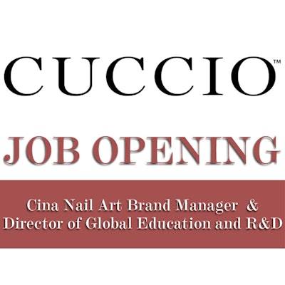 Cuccio Job Opening