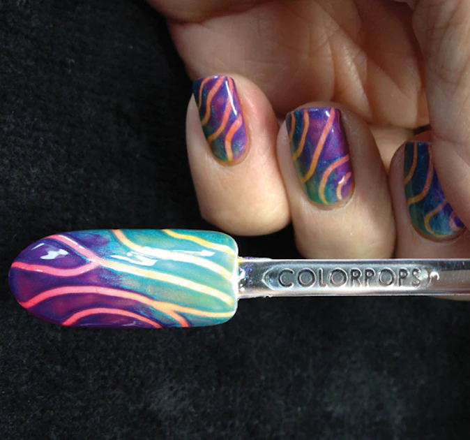 Shellac Nails Tutorial Nail Art Tutorial: Etching With Shellac | Beauty Launchpad