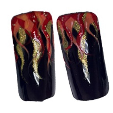 Flame Nails