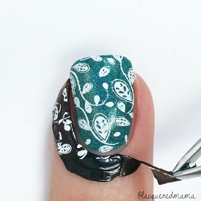 Liquid Latex Stamping Nails Peel
