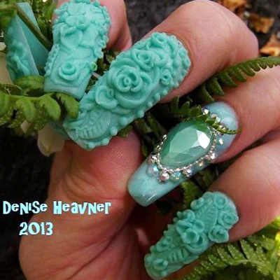 Mint Winter Nail Tutorial