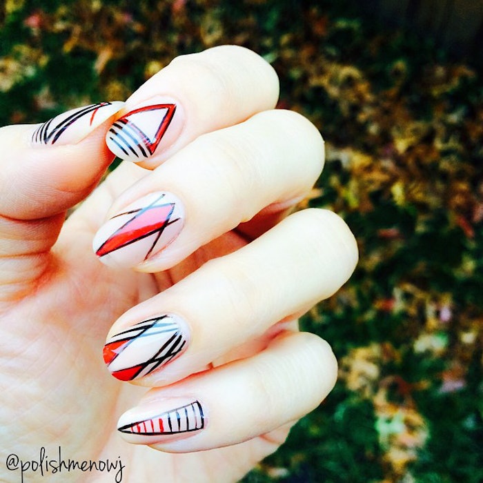 Polishmenowj Negative Space Nails