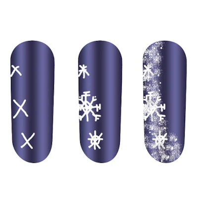 Snowflake Nail Tutorial 1