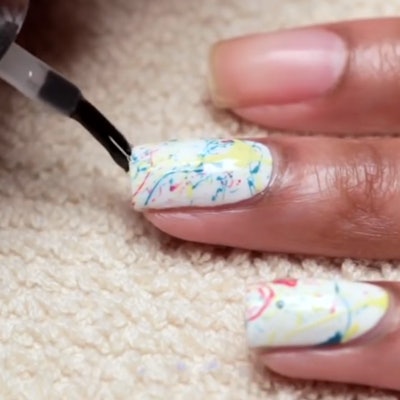 Splatter Nails Sideways