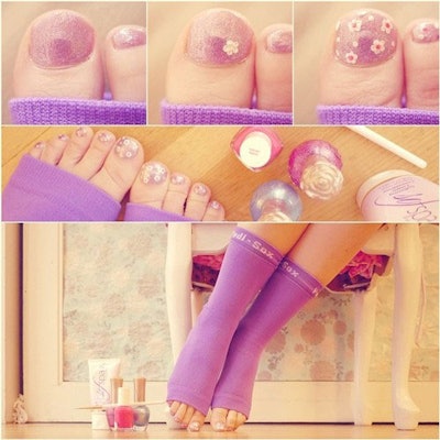 Pedi Sox Flower 1