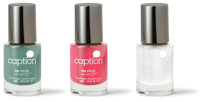 Caption Nail Polish Pink Green