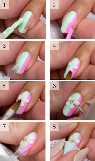 Gelish Flower Tutorial
