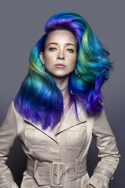 The winning look by Erica Keelen Image courtesy of PRAVANA