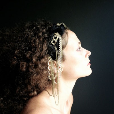 Black 26 Gold Headband