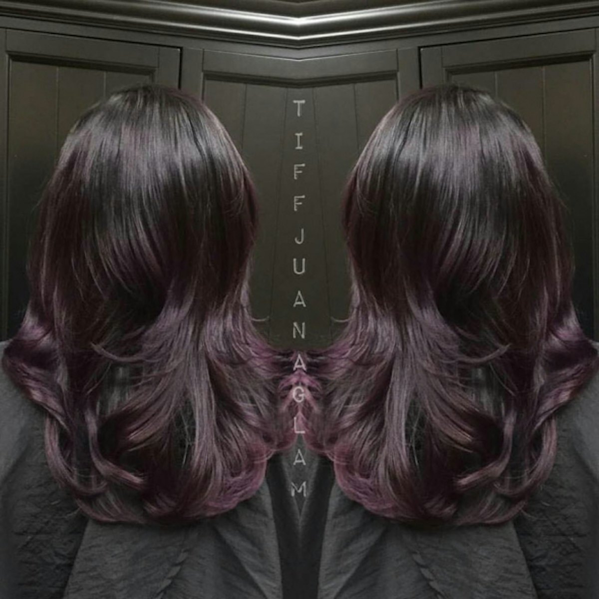 black cherry red ombre hair