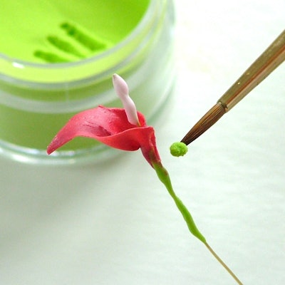 Nail Art Tutorial: 3-D Red Calla Lilys