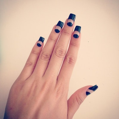 Classy Nailss Negative Space Nails