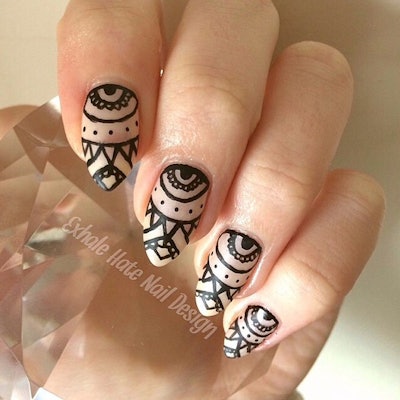 Exhalehatenaildesign Negative Space Nails