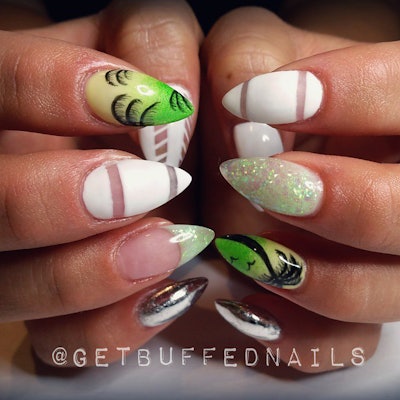 Getbuffednails Negative Space Nails
