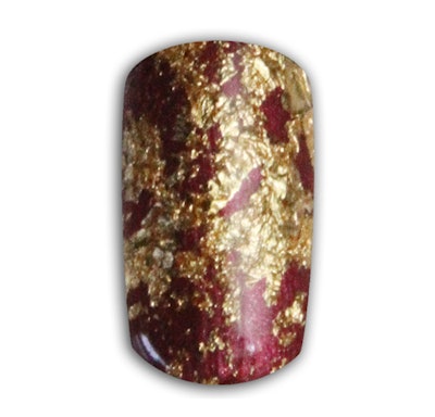 Nail Art How To: Holiday Gold Foil Nails
