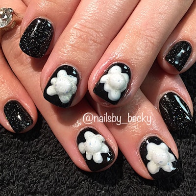 Nail Art Tutorial: Melted Snowballs