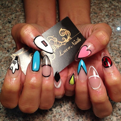 Luxenails215 Negative Space Nails