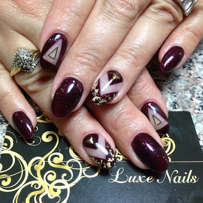 Luxenails2152 Negative Space Nails