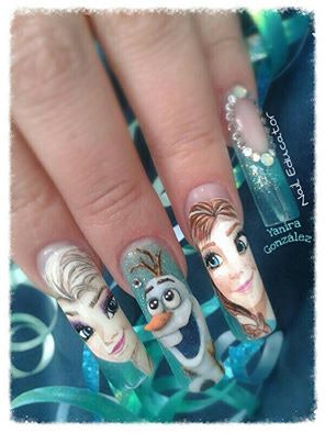 Nail Art Work Using 3d And Hand Painting Gallery