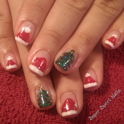 Santa Hats And Trees 1