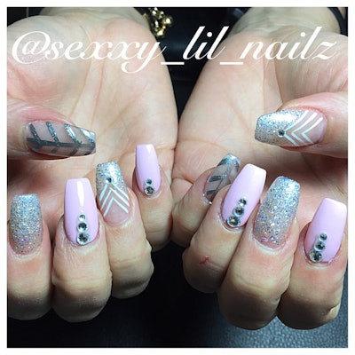 Sexxy Lil Nailz Negative Space Nails