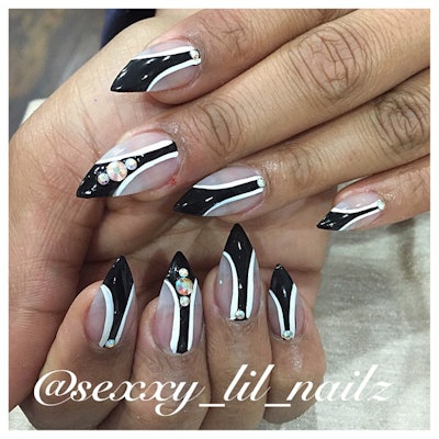 Sexxy Lil Nailz2 Negative Space Nails