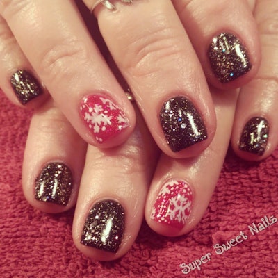 Snowflake Accent In Gel 1