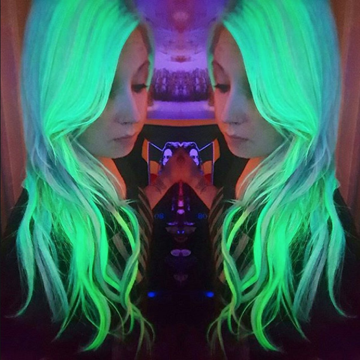 Glow-in-the-dark hair is the latest beauty trend