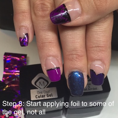 Hearts and Foils Step 8 by She Roxx Nailz