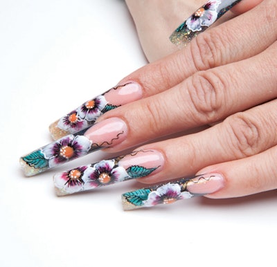 Nail Art Tutorial: Pretty Posy Nails