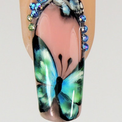Nail Art Tutorial: Lifelike Gel Butterflies