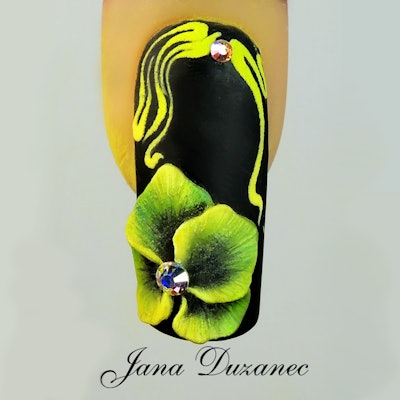 Nail Art Tutorial: Shaded Yellow Flowers