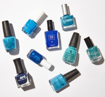 Blue Products Nails