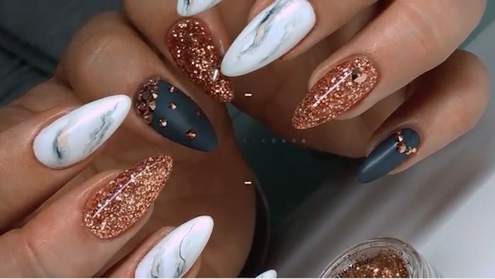 realistic marble nails