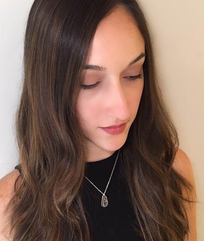 Balayaged brunette