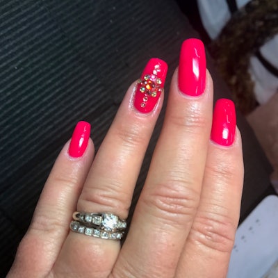 swarovski crystal nail art