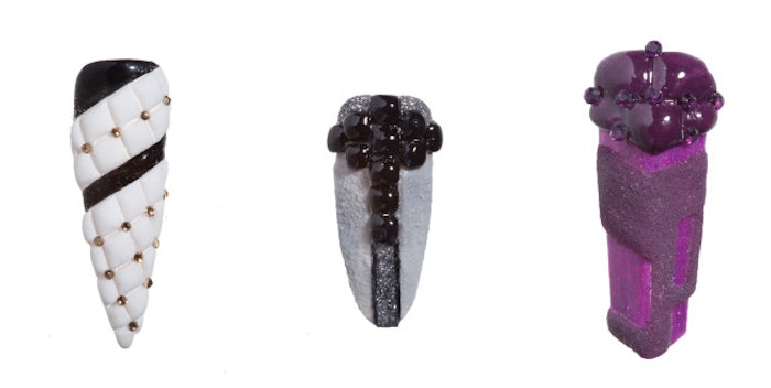 puffer coat inspired nails allie baker polished look