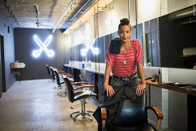 Stylist With Empty Station