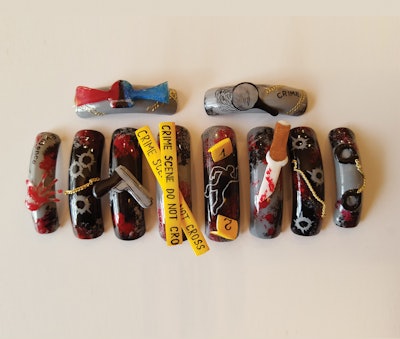 irina von krosigk mixed media crime scene