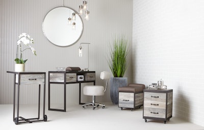 Belava Elora Collection of Manicure tables and chairs
