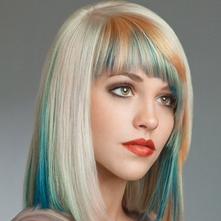 Hair Color How To: Peach and Cyan Blue Highlights | Beauty Launchpad
