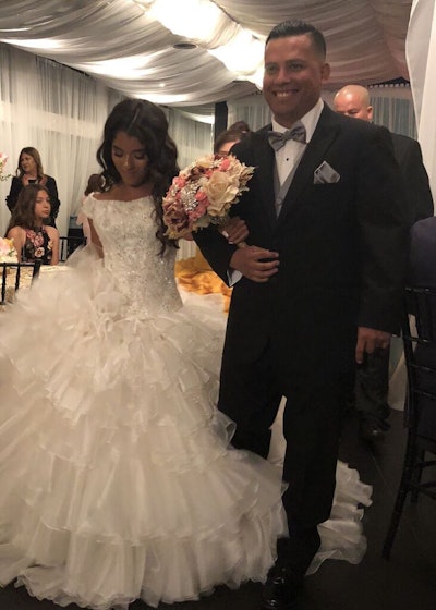 Kailey Being Escorted to the Dance Floor