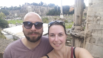 Ricky and I visiting Rome 2