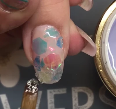 wildflowers nails